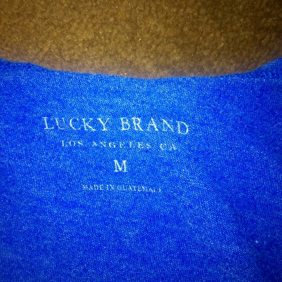 Woman's lucky brand blue tshirt size medium - Picture 4 of 4